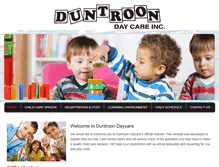 Tablet Screenshot of duntroondaycare.com